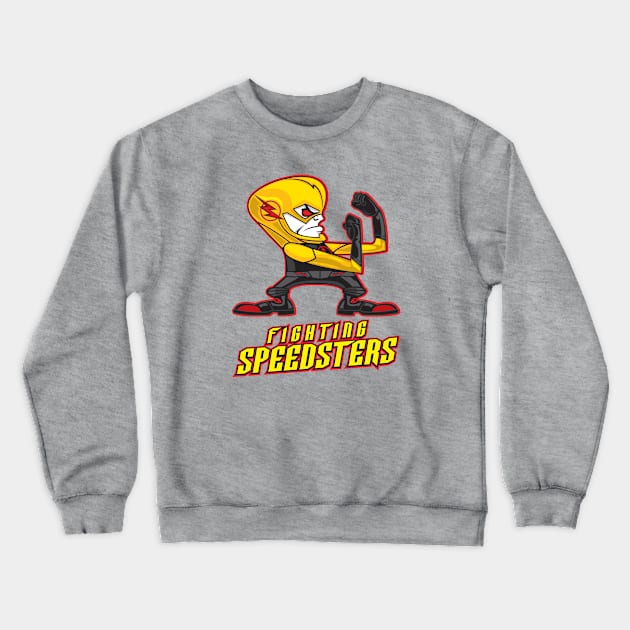 Fighting SPEEDSTERS- Reverse Crewneck Sweatshirt by MatamorosGraphicDesign